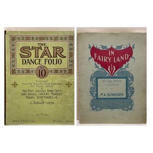Antique piano sheet music books, In Fairy Land 1902, The Star Dance Folio, 1910
